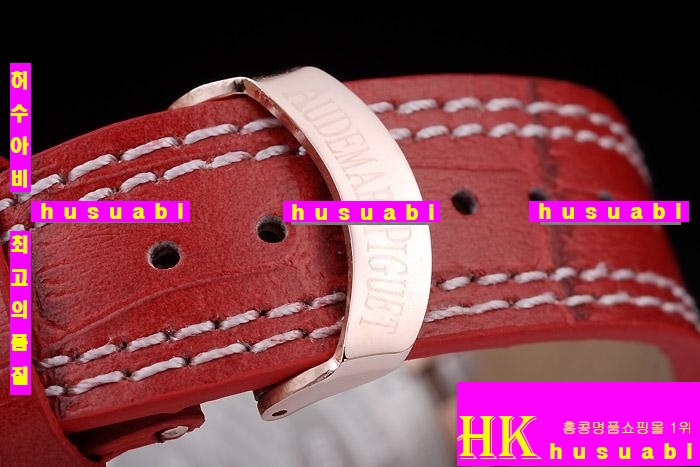 ������ �ð� Replica Audemars Piguet Royal Oak Men Red Diamond Japanese Quartz Movement.928-117