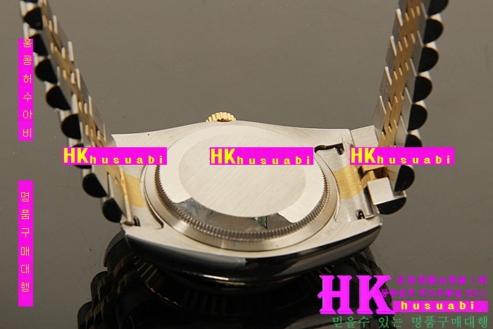 �η��� ���ڽð� Replica Rolex Datejust Automatic Movement Yellow gold Bezel Black Dial Men.928117-15