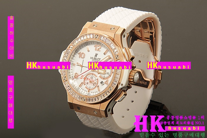 HUBLOT - �ð� BIG BANG CHRONOGRAPH ROSEGOLD WHITE DIAL DIAMOND